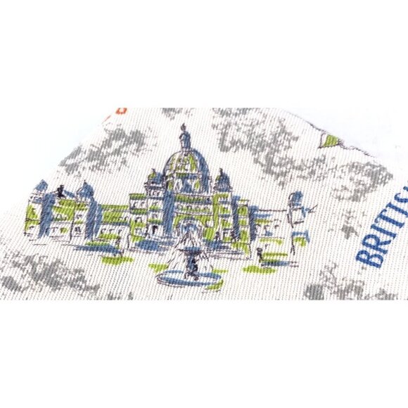 British Columbia Centenary Fabric 1858-1958 Totem Poles Loggers Dogwood 80 x 36 - Picture 6 of 6